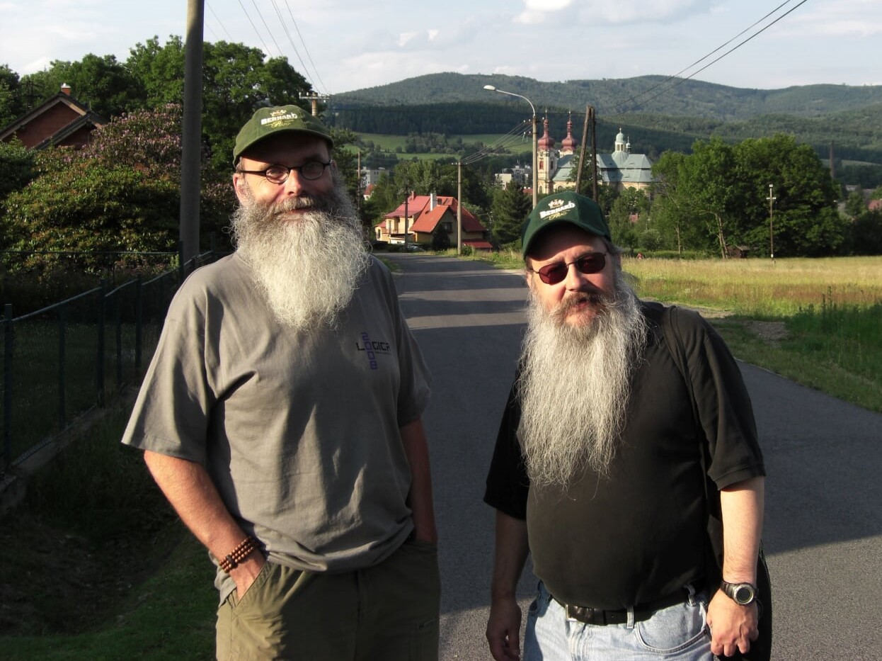 With Jaroslav Peregrin, 2013